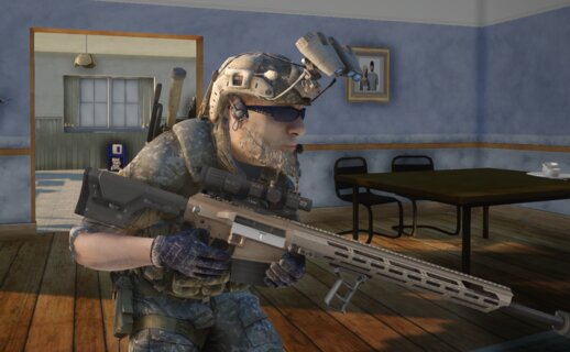 USA MK-18 Mjolnir .338 Sniper Rifle
