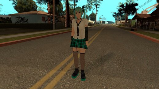 Marie Rose with Turquoise Hair