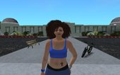 GTA Online Skin Ramdon Female Big Afro Energy Up Sport Gym