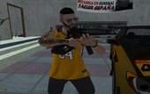 GTA Online Skin Ramdon N24 Male Los Angeles Lakers Kobe jersey