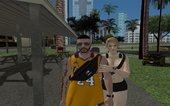 GTA Online Skin Ramdon N24 Male Los Angeles Lakers Kobe jersey