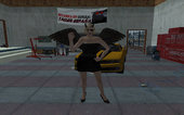 GTA Online Skin Ramdon Female Rubia Halloween Dress Maleficent