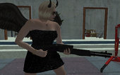 GTA Online Skin Ramdon Female Rubia Halloween Dress Maleficent