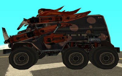Dark Tooth (combat version) from Twisted Metal: Head On (PSP)