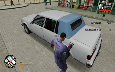Gasoline Job and Traffic Life situation Gas Station