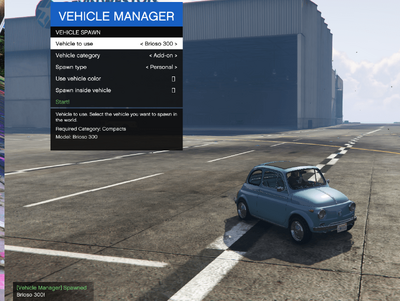 Vehicle Manager [BETA] [Add-on]