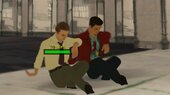 Tyler Durden (Brad Pitt) and Edward Norton (Narrator/Jack) - Fight Club
