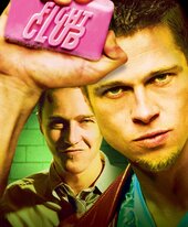 Tyler Durden (Brad Pitt) and Edward Norton (Narrator/Jack) - Fight Club