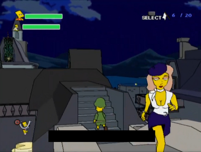 French Woman from The Simpsons Game