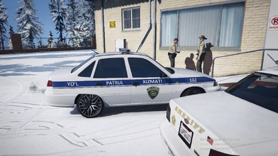 Daewoo Nexia YPX (Uzbekistan Police)
