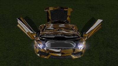 Lamborghini Aventador LP700-4 Gold Baku Luxury
