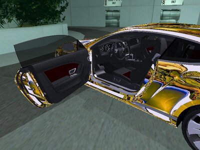 Bentley Continental GT Gold Chrome Baku Style