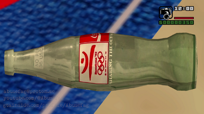 Coca-Cola Beach Towel and Barcelona 1992 Olympics Games Coke Bottle